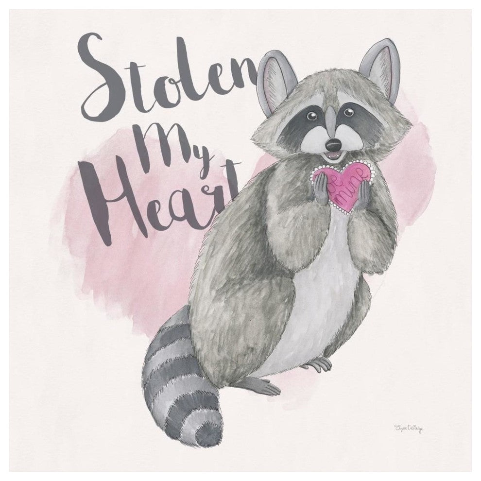 "My Furry Valentine I Sq" Digital Paper Print by Elyse DeNeige, 42"x42"