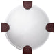 Quadrant Leather Round Wall Mirror