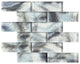 Onyx Glass Mosaics Brick Shape Tile Ocean for Walls