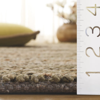 Safavieh Natural Fiber Couture Collection NFC101 Rug, Green/Natural, 4'x6'