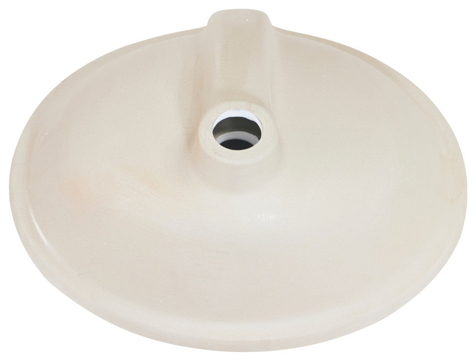 20" Oval White Finish Ceramic Undermount Vanity Sink