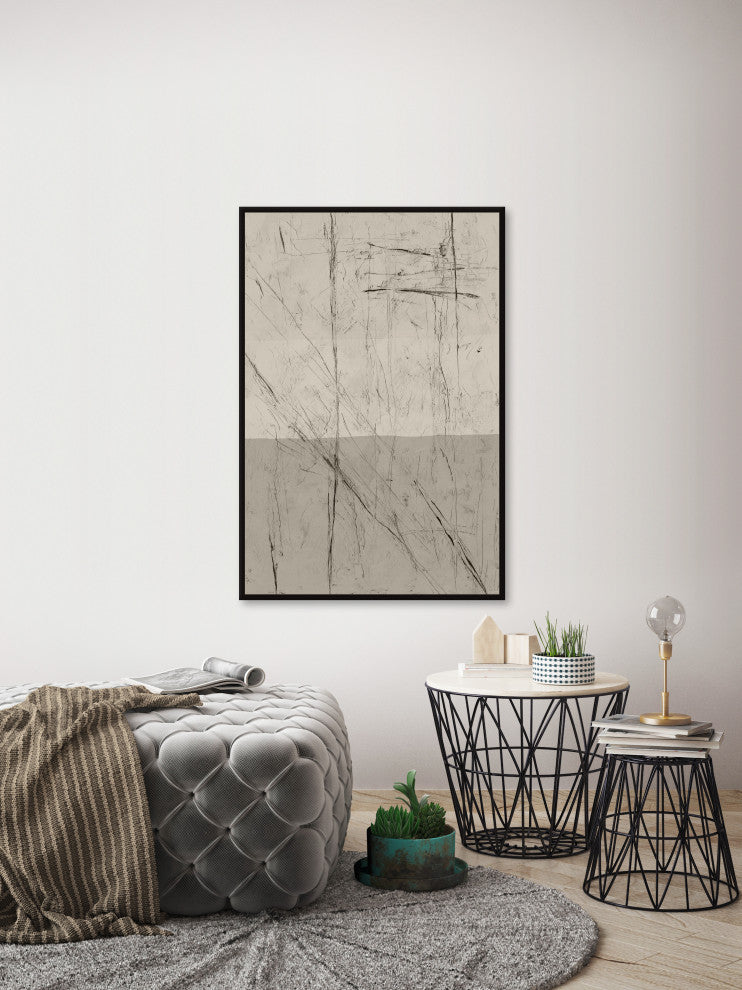 "Big Decisions" Floater Framed Painting Print on Canvas, 12x18