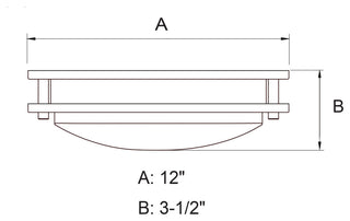 Horizon 12-in LED Flush Mount Ceiling Light Satin Nickel