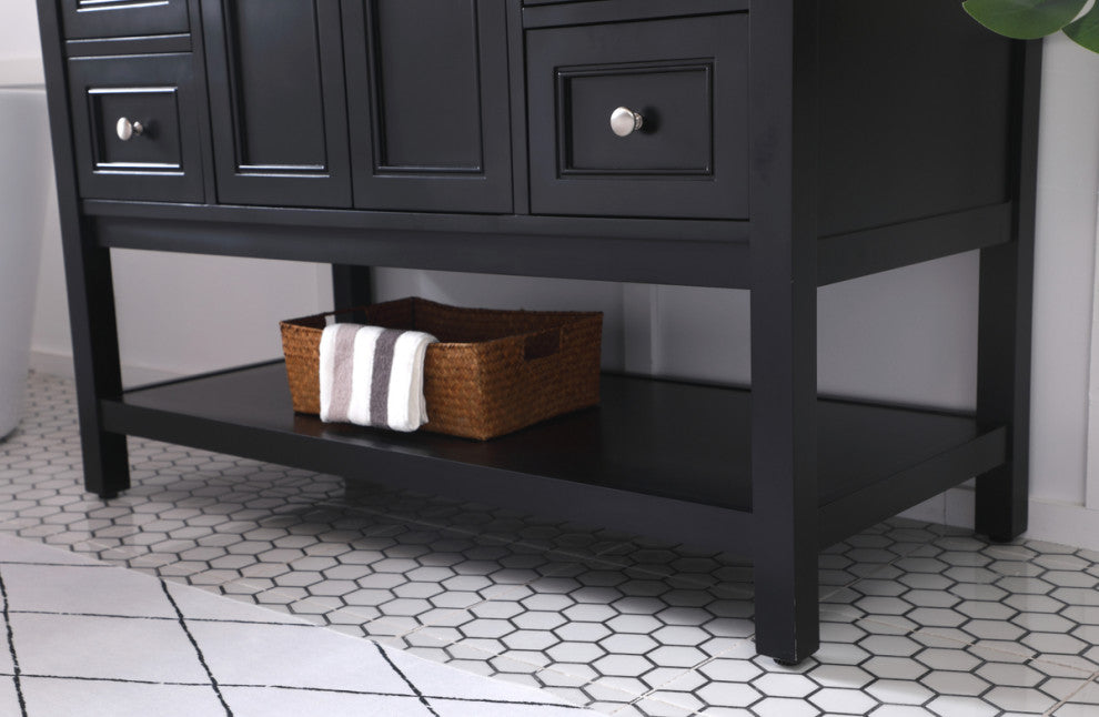 Matilda 48" Single Bathroom Vanity Set, Black