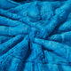 Kasaya Jacquard Supersoft Faux Fur Throw Blanket, Crystal Teal, 50" X 60"