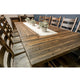 Parker Extendable Farmhouse Table, Natural, 48x120 With 2 Bb Ext