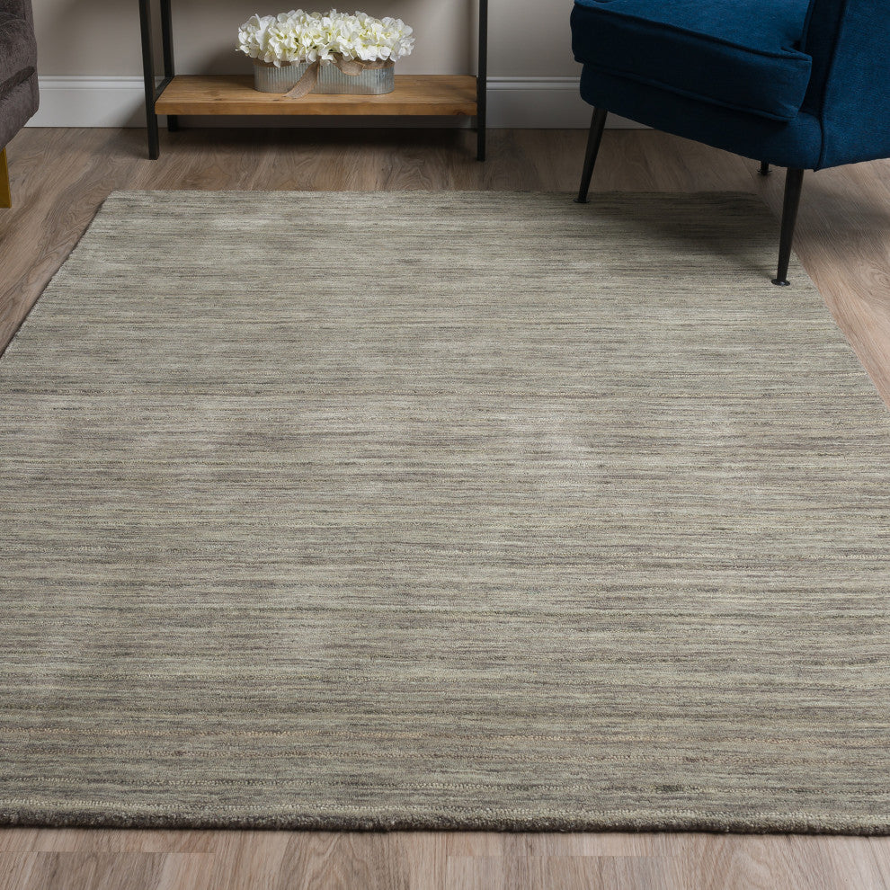 Rafia RF100 Charcoal 8' x 8' Round Rug