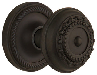 Rope Rosette Passage Meadows Door Knob, Oil Rubbed Bronze