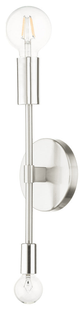 Brushed Nickel Contemporary Sconce