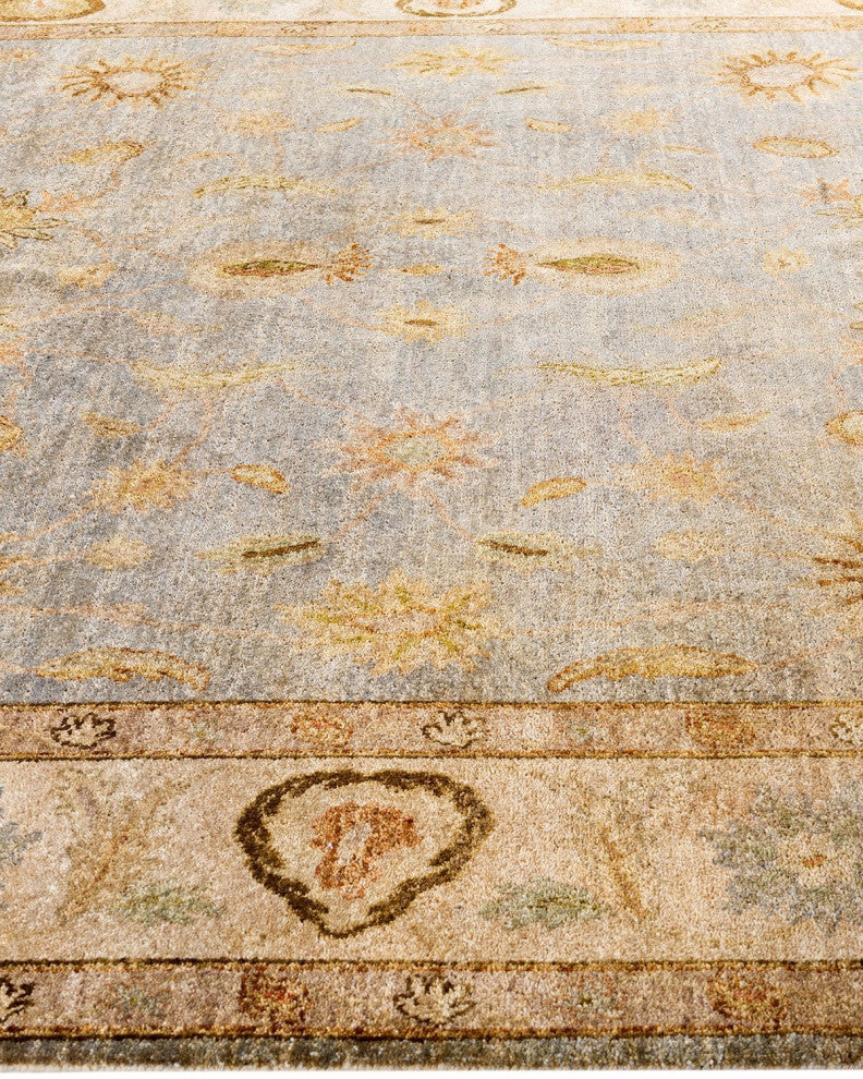 Oushak One-of-a-Kind Handmade Area Rug Gray, 7' 10" x 10' 1"