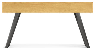 Lowry Console Sofa Table, Oak Veneer