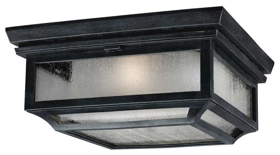 Shepherd 2-Light Flush Mount, Dark Weathered Zinc