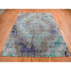 Battleship Gray Diminishing Coins Silk With Wool Hand Knotted Rug 8'9"x11'10"