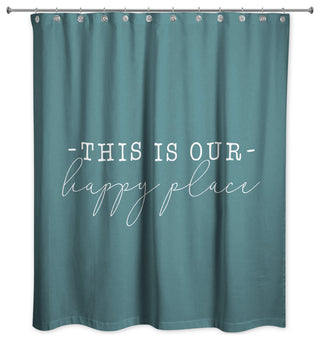 Happy Place 3 71x74 Shower Curtain