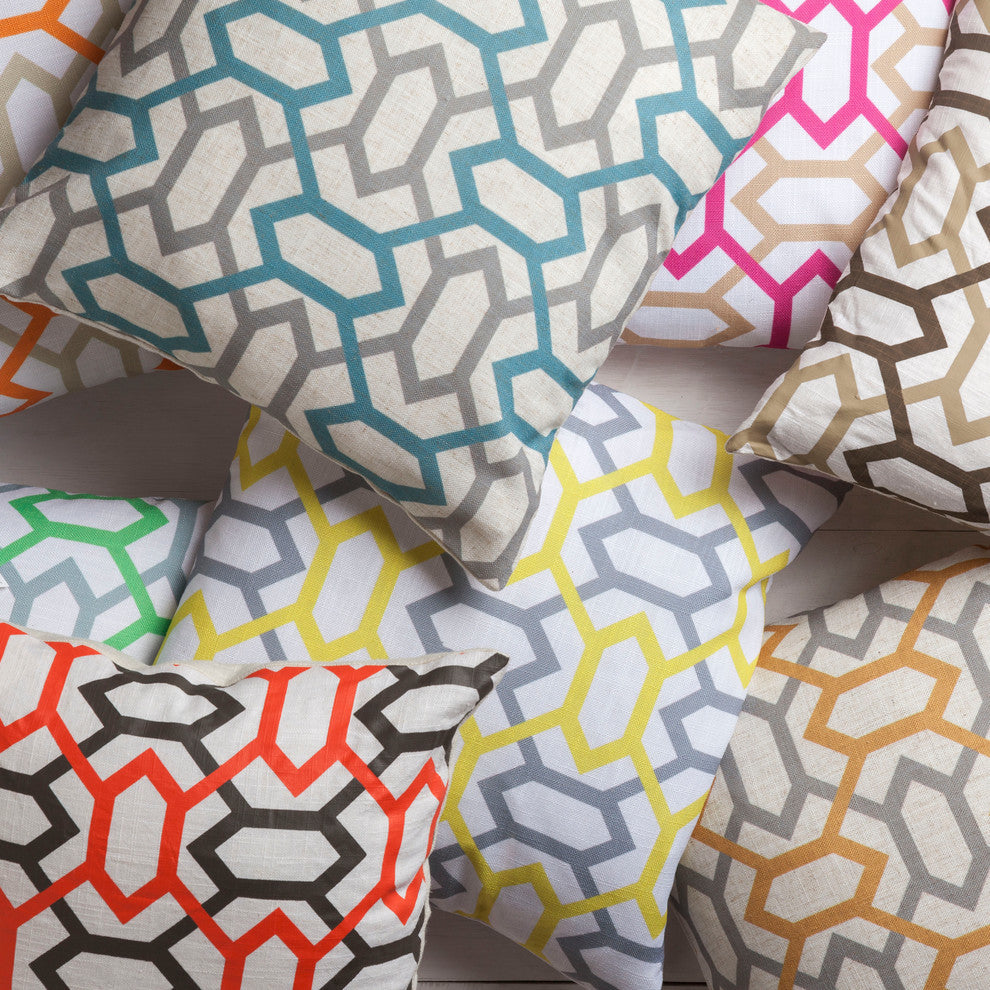 Zoe Pillow 18x18x4, Down Fill