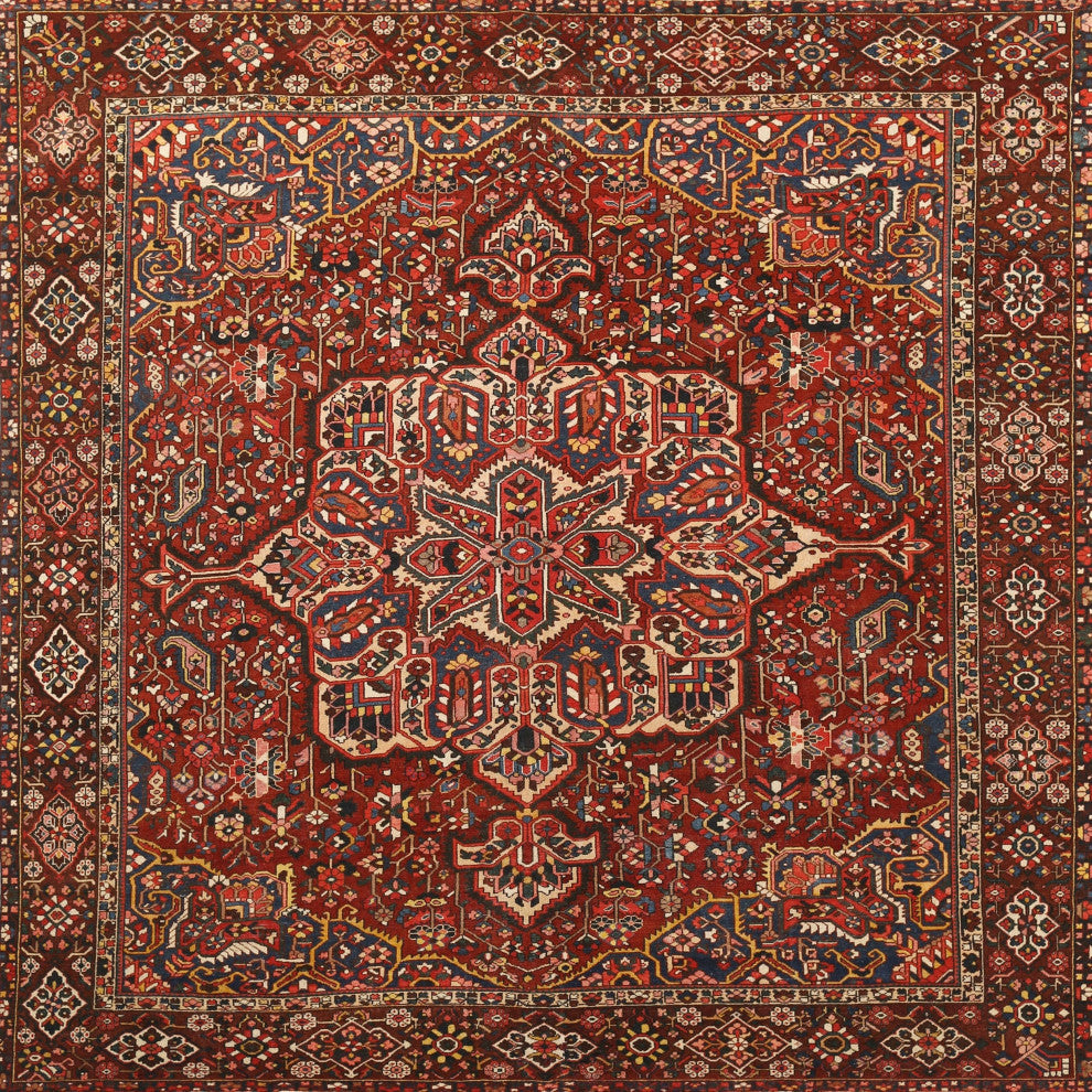 Ahgly Company Indoor Square Traditional Area Rugs, 8' Square