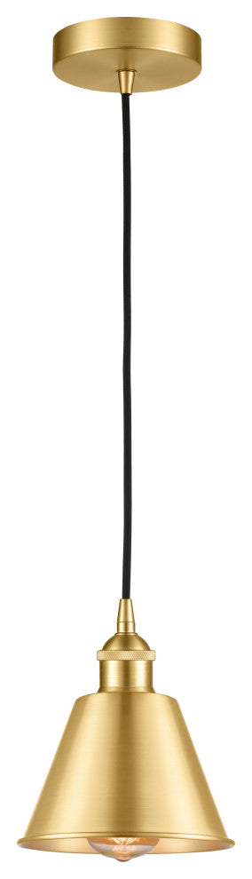 Innovations 616-1P-SG-M8-LED Smithfield 1 Light 7" Mini Pendant, Satin Gold