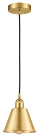 Innovations 616-1P-SG-M8-LED Smithfield 1 Light 7" Mini Pendant, Satin Gold