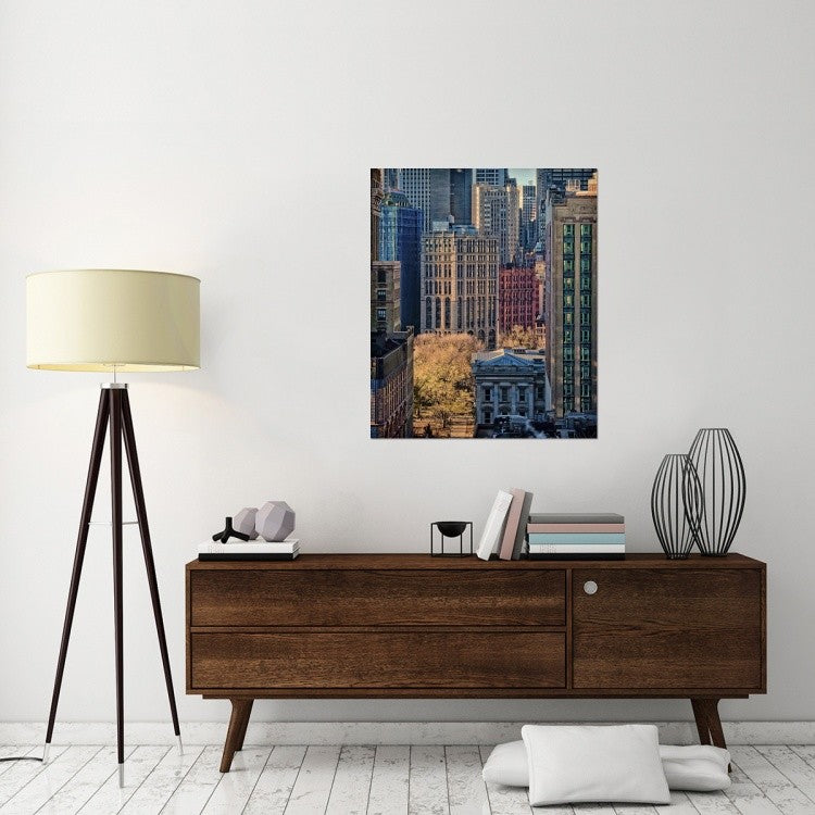 "City Life" Stretched Canvas Giclee by Liyun Yu, 34x40"