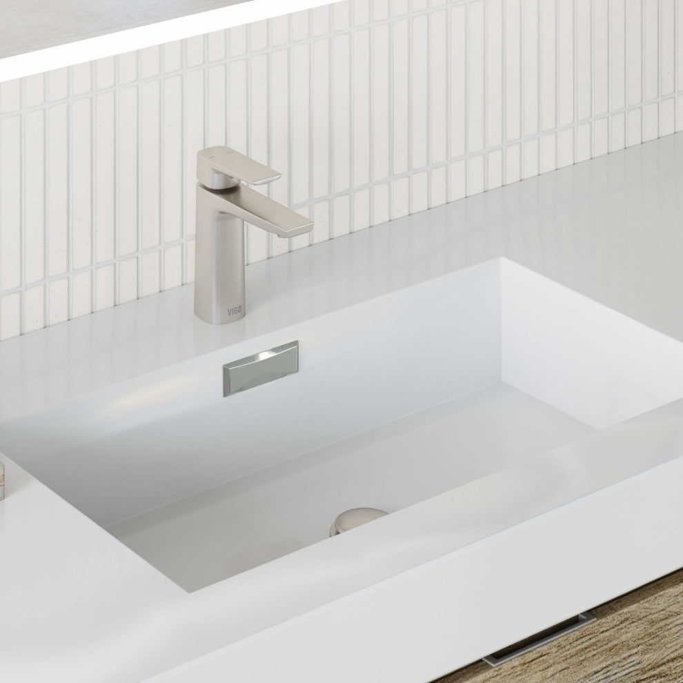 Boutique Bath Vanity, Natural Wood, 60", Single Sink, Wall Mount