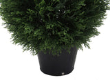 Vickerman 24" Cedar Teardrop Shaped, Pot, UV