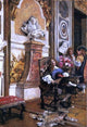 Francois Flameng Moliere Demanding an Audience Wrapped Canvas