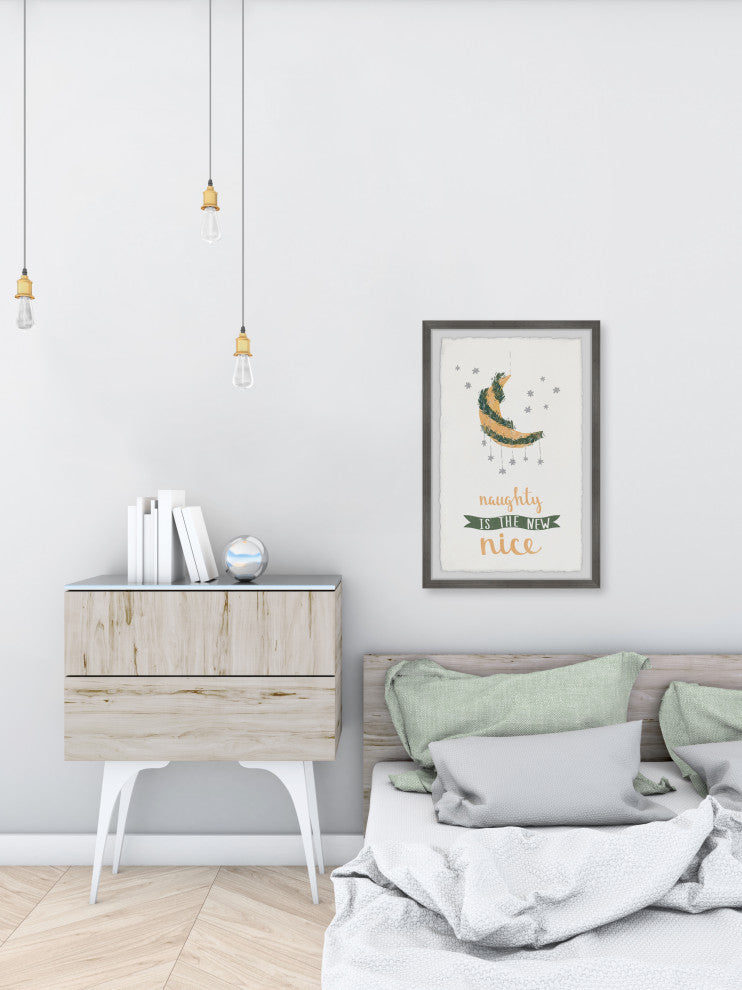 "Naughty and Nice" Framed Painting Print, 20x30