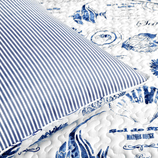 Harbor Life Quilt 7 Piece Set, Indigo, Full/Queen