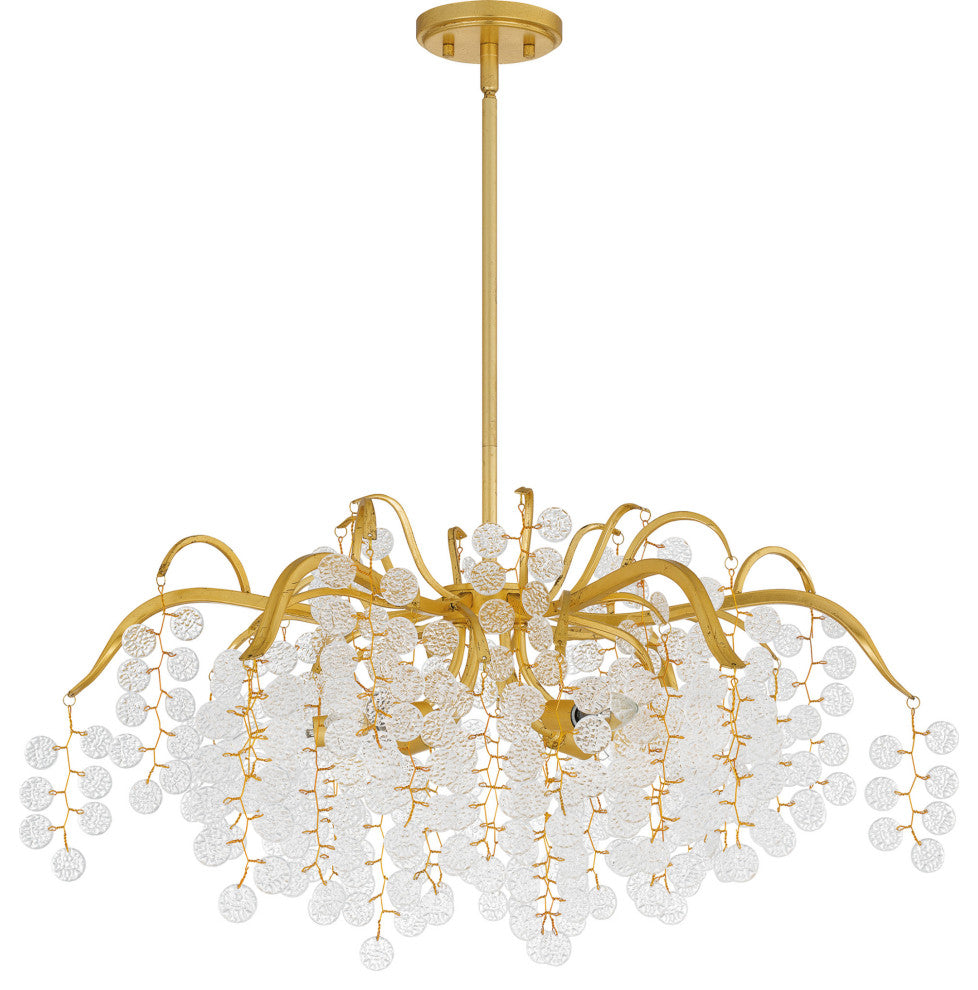 Quoizel MAP5028 Maple 6 Light 29"W Abstract Chandelier - Earth Black
