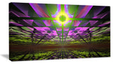 Fractal Cosmic Apocalypse, Abstract Art on Canvas, 40x20