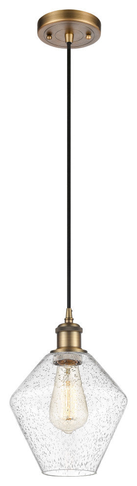 Innovations 516-1P-BB-G654-8-LED 1-Light Mini Pendant, Brushed Brass
