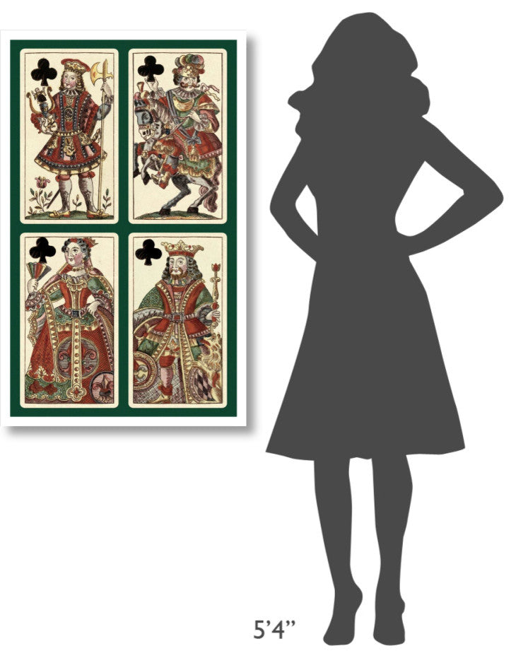 "Clubs (Bauern Hochzeit Deck)" Print by Andreas Benedictus GÃŒÂ¦bl, 26"x42"