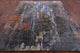 8' 1" X 10' 1" Abstract Handmade Wool and Silk Rug Q8881