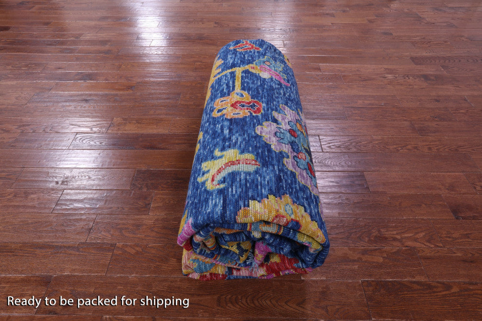 10' 0" X 13' 9" Handmade Turkish Oushak Wool Rug - Q14780
