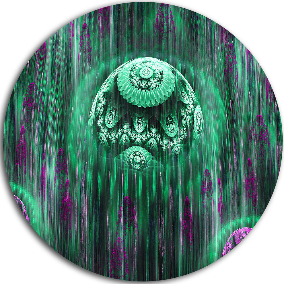 World Of Infinite Universe, Abstract Disc Metal Wall Art, 23"