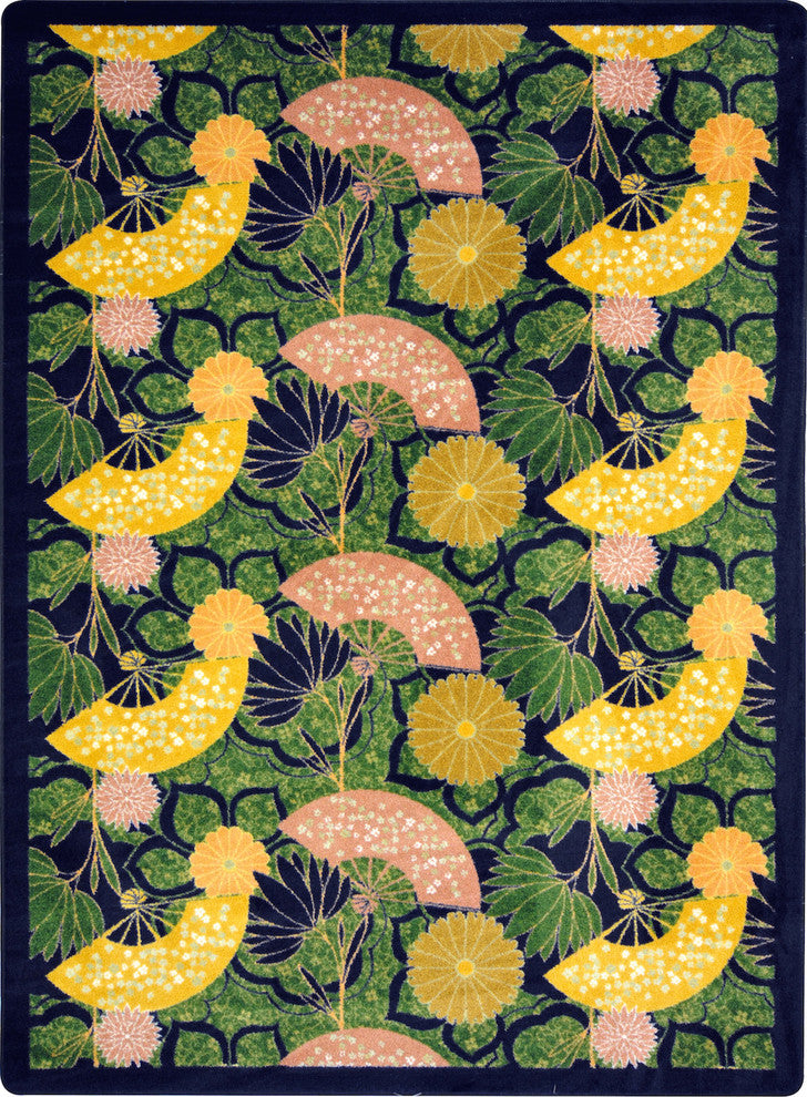 Kaleidoscope Rug, Pacific Rim, Olive, 7'8"x10'9"