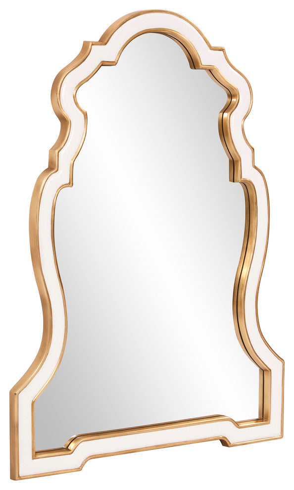 Howard Elliott Cleopatra White Keyhole Mirror