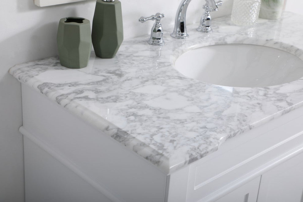Weston Single Bathroom Vanity Set, White, 42