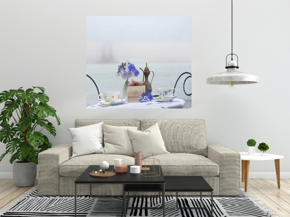 Up Close Tea Party For Two 2 Giclee Wrap Canvas Wall Art