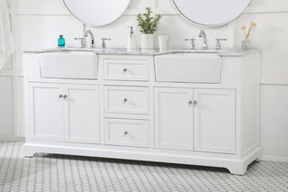 Home Living 22" Farmhouse White-Light Bathroom Vanity
