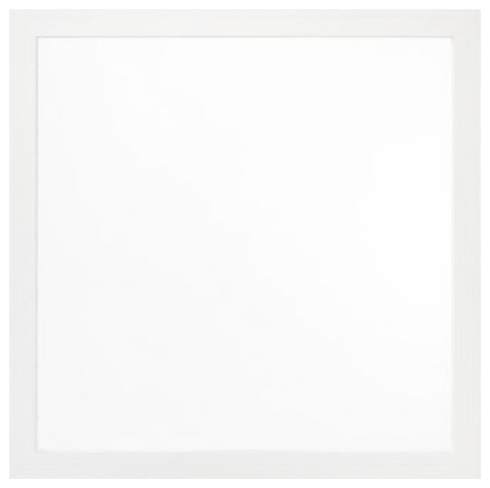 Benzara BM275059 40" Wall Mirror, Sleek Square Wood Frame, White