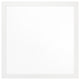 Benzara BM275059 40" Wall Mirror, Sleek Square Wood Frame, White