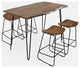 Nature's Edge 52" 5-Piece Counter Height Dining Set with Barstools - Chestnut