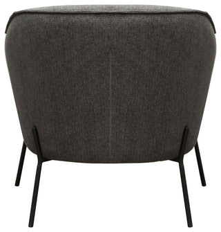 Status Accent Chair, Grey Fabric With Metal Leg by Diamond Sofa