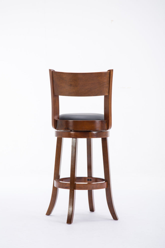 Palmetto Swivel Bar Stool, 29", Walnut