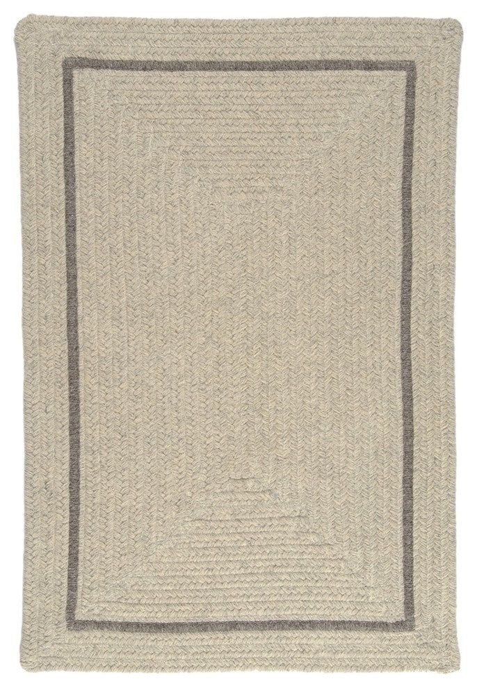 Colonial Mills Shear Natural EN31 Cobblestone Modern Area Rug, Rectangular 5'x8'