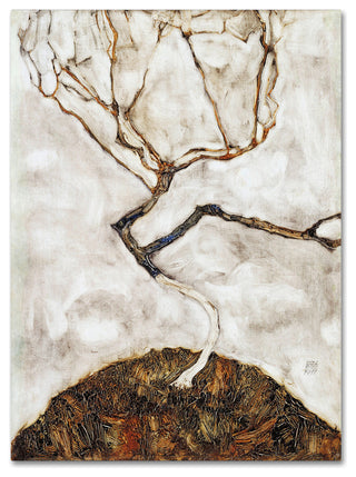 Egon Schiele 'Small Tree In Late Autumn' Canvas Art, 19 x 14