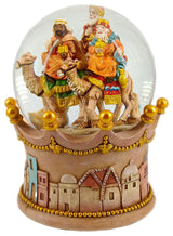 6" Three Kings Musical Globe