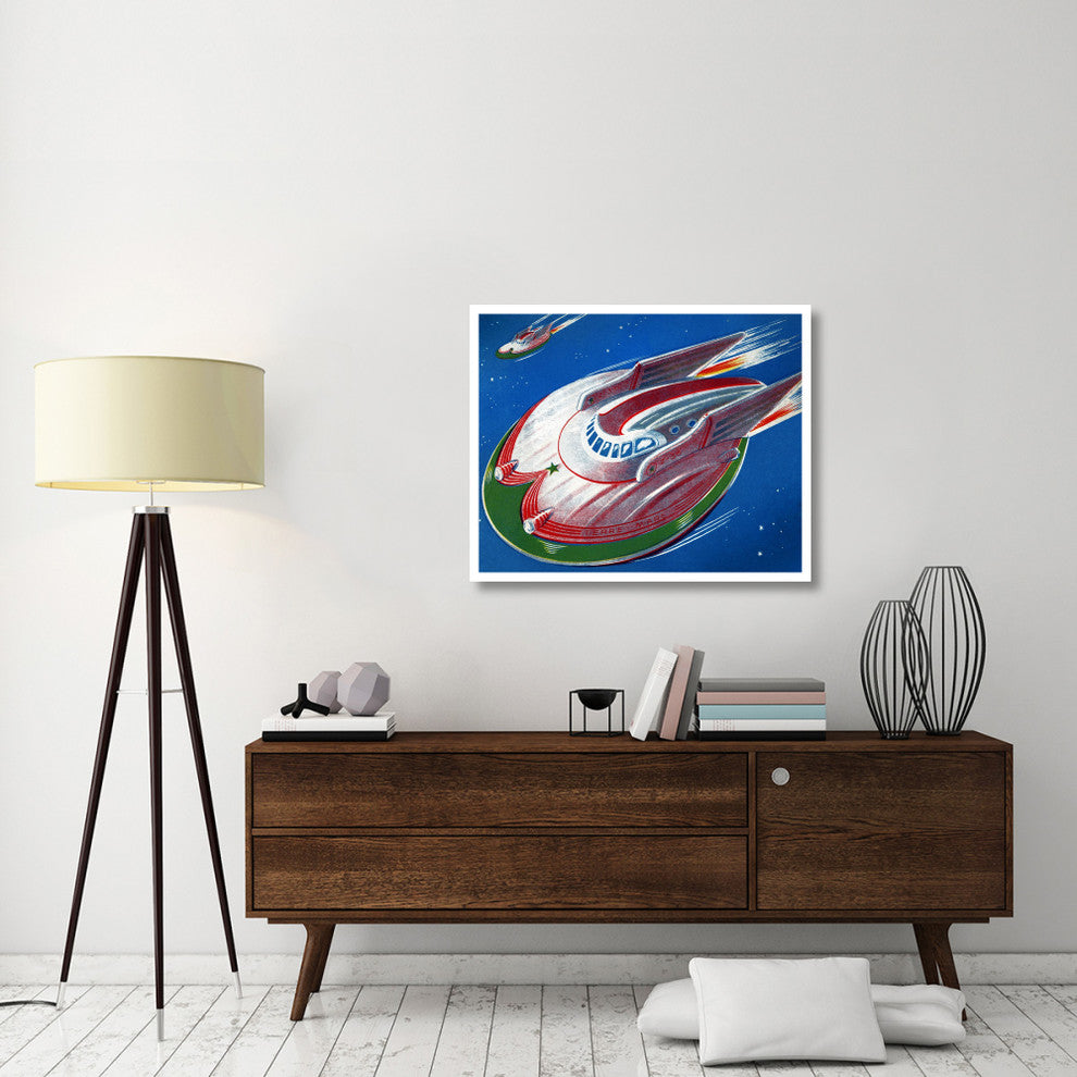 "UFO" Digital Paper Print by Retrorocket, 38"x31"