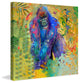 "Gorilla Jungle Thinker" Painting Print on Canvas by Evelia